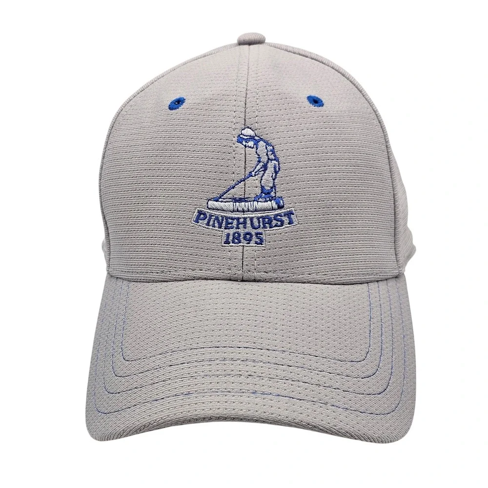 Pinehurst Resort 1895 Golf Hat Pukka Performance Gray Blue Putter Boy Adjustable